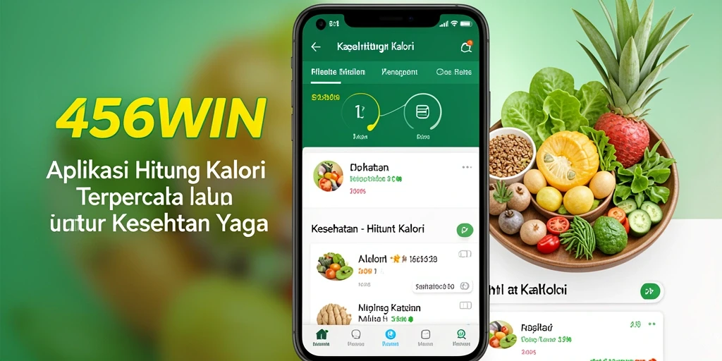 Tampilan antarmuka aplikasi Hitung Kalori 456WIN yang sederhana dan mudah digunakan.