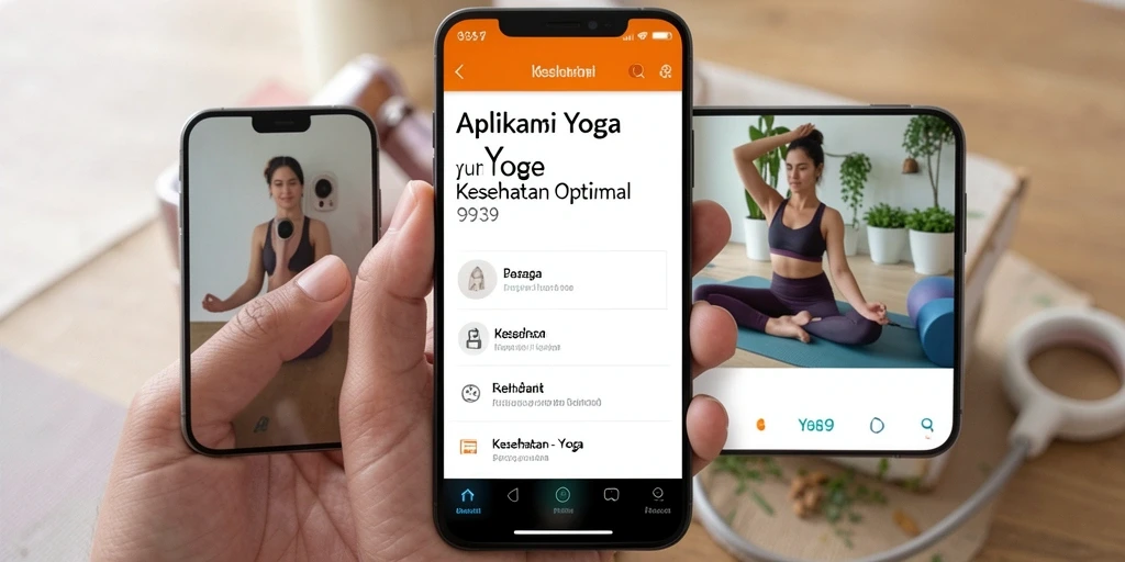 Tampilan antarmuka aplikasi Yoga yang ramah pengguna dan informatif.
