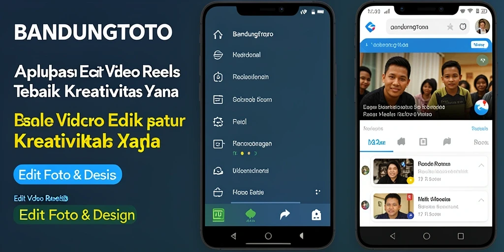 Antarmuka BANDUNGTOTO menampilkan alat Edit Video Reels yang lengkap dan intuitif.