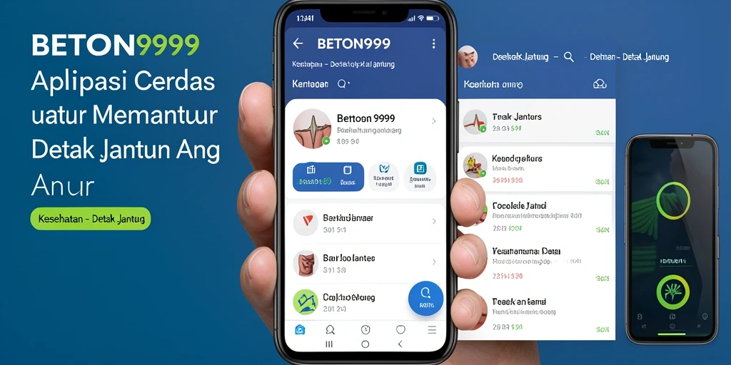 Antarmuka BETON999 untuk pemantauan detak jantung yang mudah.