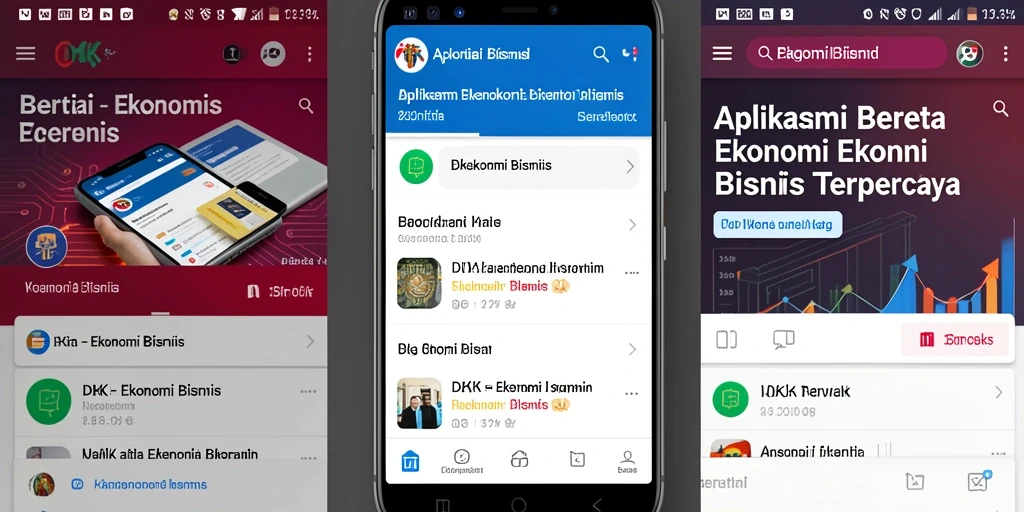 Antarmuka DKK menampilkan berita ekonomi bisnis yang informatif dan terkini.