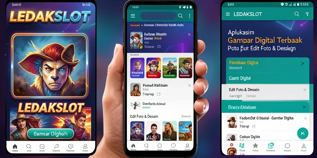 Antarmuka LEDAKSLOT yang intuitif untuk edit gambar.