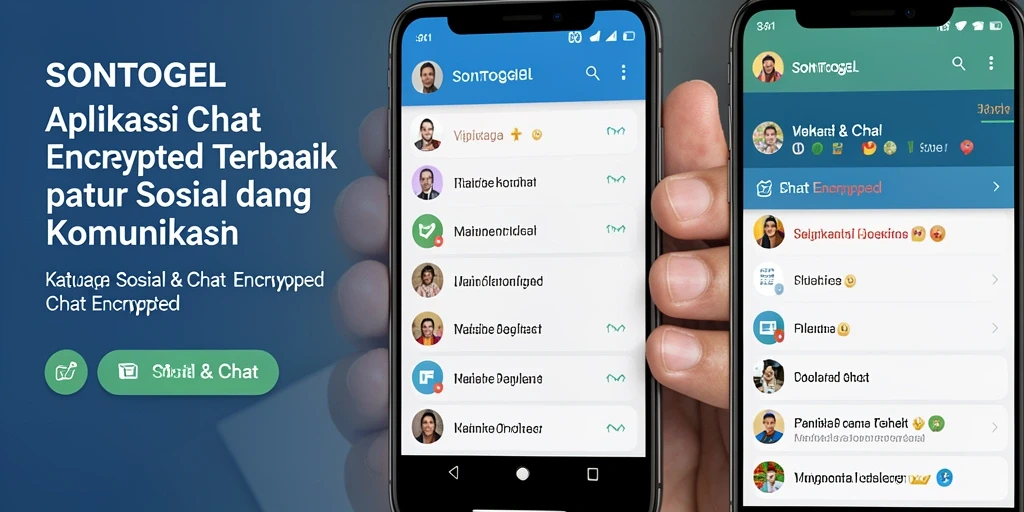 Tampilan antarmuka SONTOGEL untuk komunikasi aman dan nyaman.