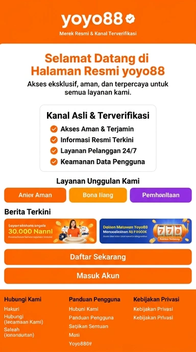 Kanal Resmi yoyo88 untuk Pengguna Android Indonesia